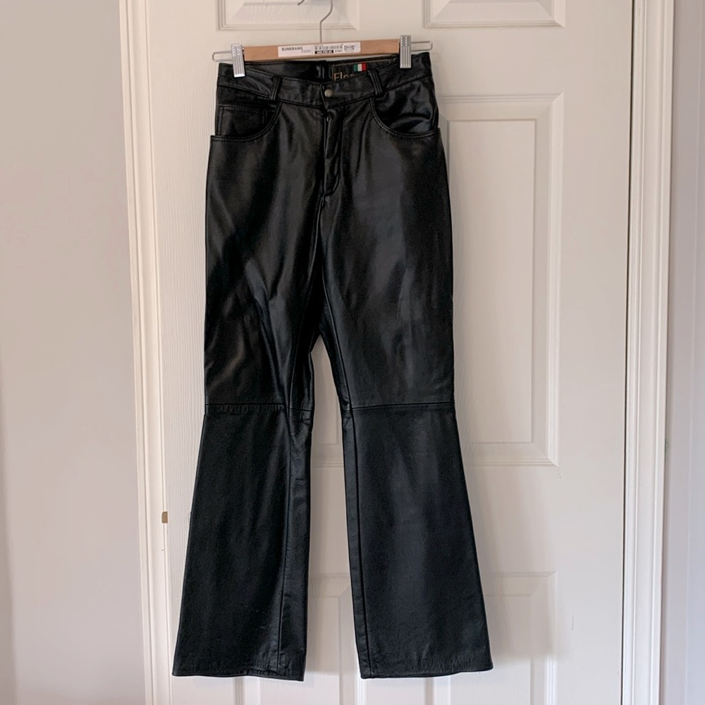 FLORENTINO leather jean style pants